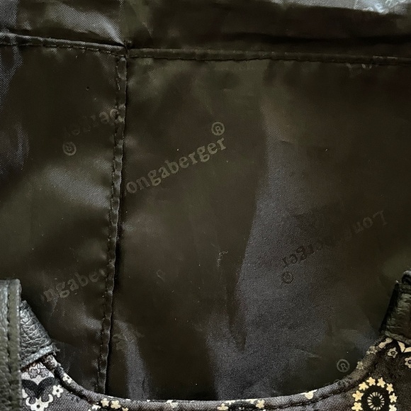 Longaberger  Black and White Patterned Women's Bag - Picture 6 of 6